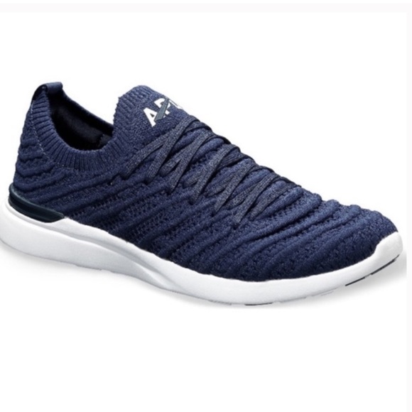 APL Techloom Wave Sneakers in Navy and White Size 8.5 Women’s - Picture 1 of 7
